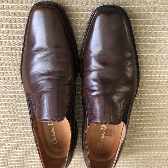 Christian Dior Men\'s Brown Leather Loafers. main image 10